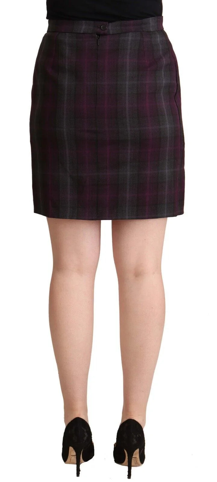 BENCIVENGA Multicolor Checkered Ruffle High Waist Mini Skirt - Skirts