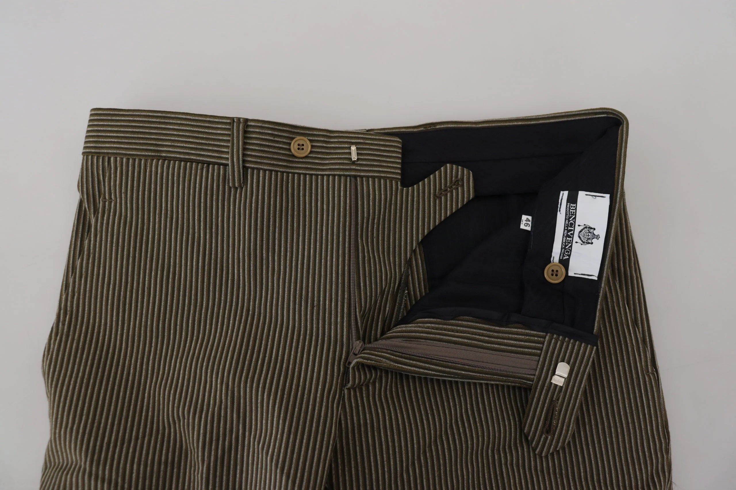 BENCIVENGA Multicolor Striped Pure Cotton Men Pants - Trousers