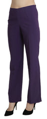 BENCIVENGA Purple High Waist Straight Dress Trouser Pants - IT42|M - Trousers