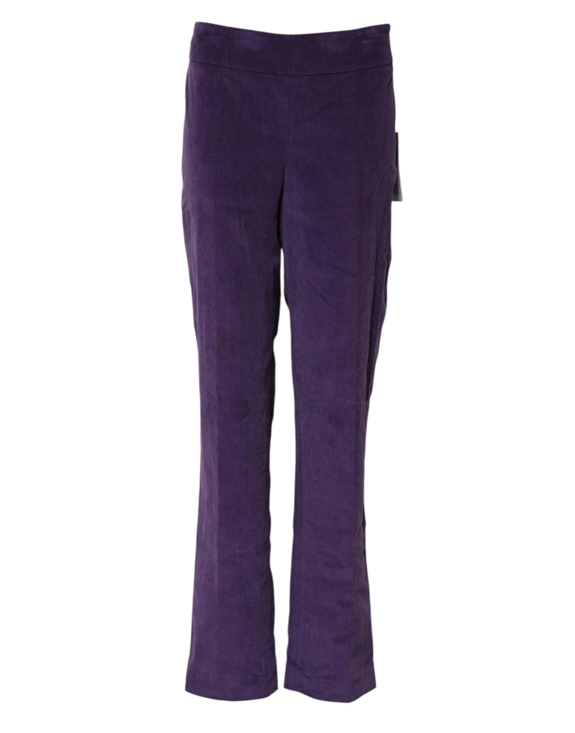 BENCIVENGA Purple High Waisted Flared Pants - IT46|XL - Trousers
