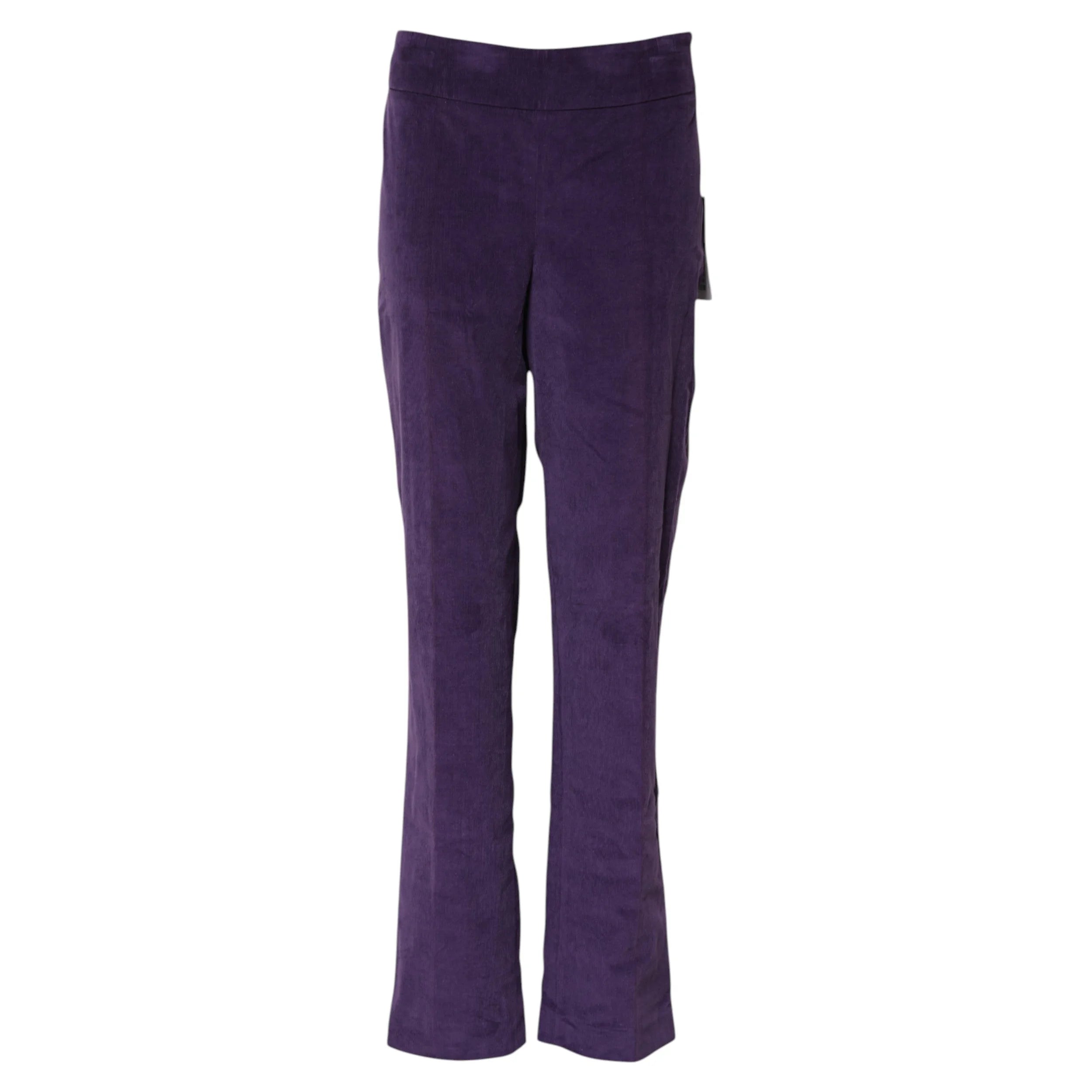 BENCIVENGA Purple High Waisted Flared Pants - IT46|XL - Trousers