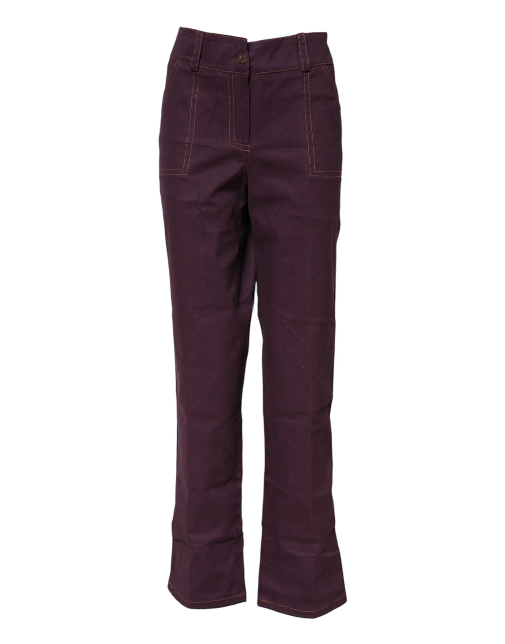 BENCIVENGA Purple High Waisted Tapered Pants - IT50|3XL - Trousers