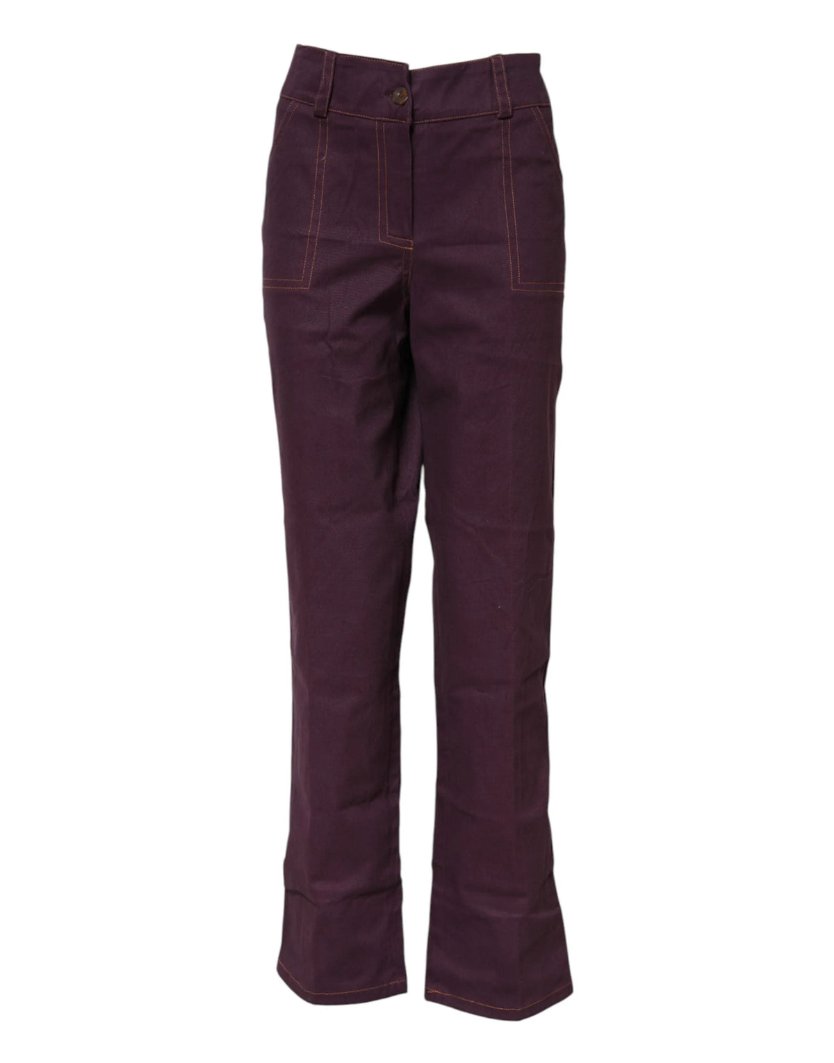 BENCIVENGA Purple High Waisted Tapered Pants - IT50|3XL - Trousers