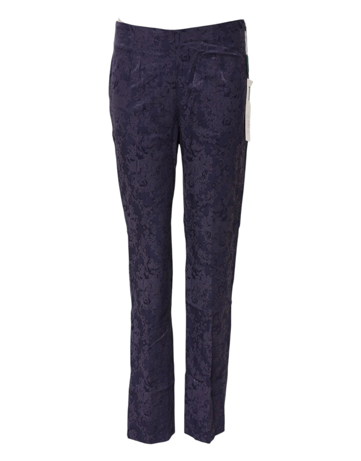 BENCIVENGA Purple Jacquard High Waisted Pants - Trousers