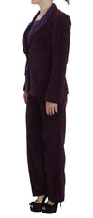 BENCIVENGA Purple Wool Suit T-Shirt Set - IT42|M - Pant Suits