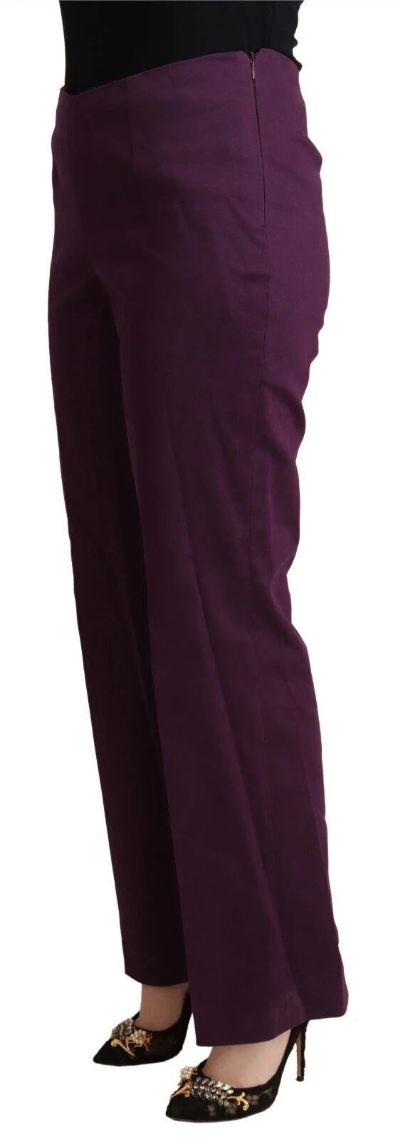 BENCIVENGA Violet High Waist Tapered Casual Pants - Trousers