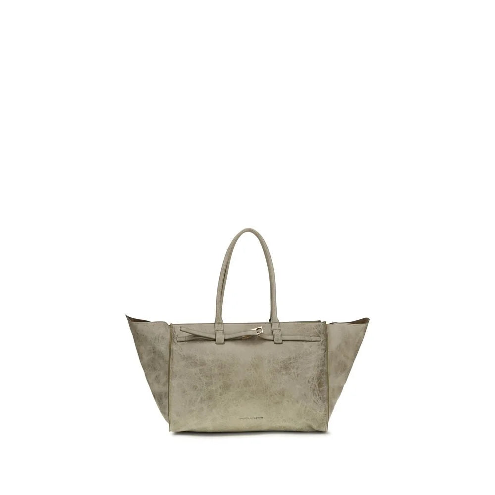 Benedetta Bruzziches Beige Calf Leather Bos Taurus Shoulder Bag