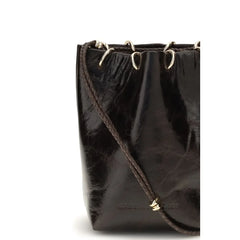 Benedetta Bruzziches Black Calf Leather Bos Taurus Backet Bag