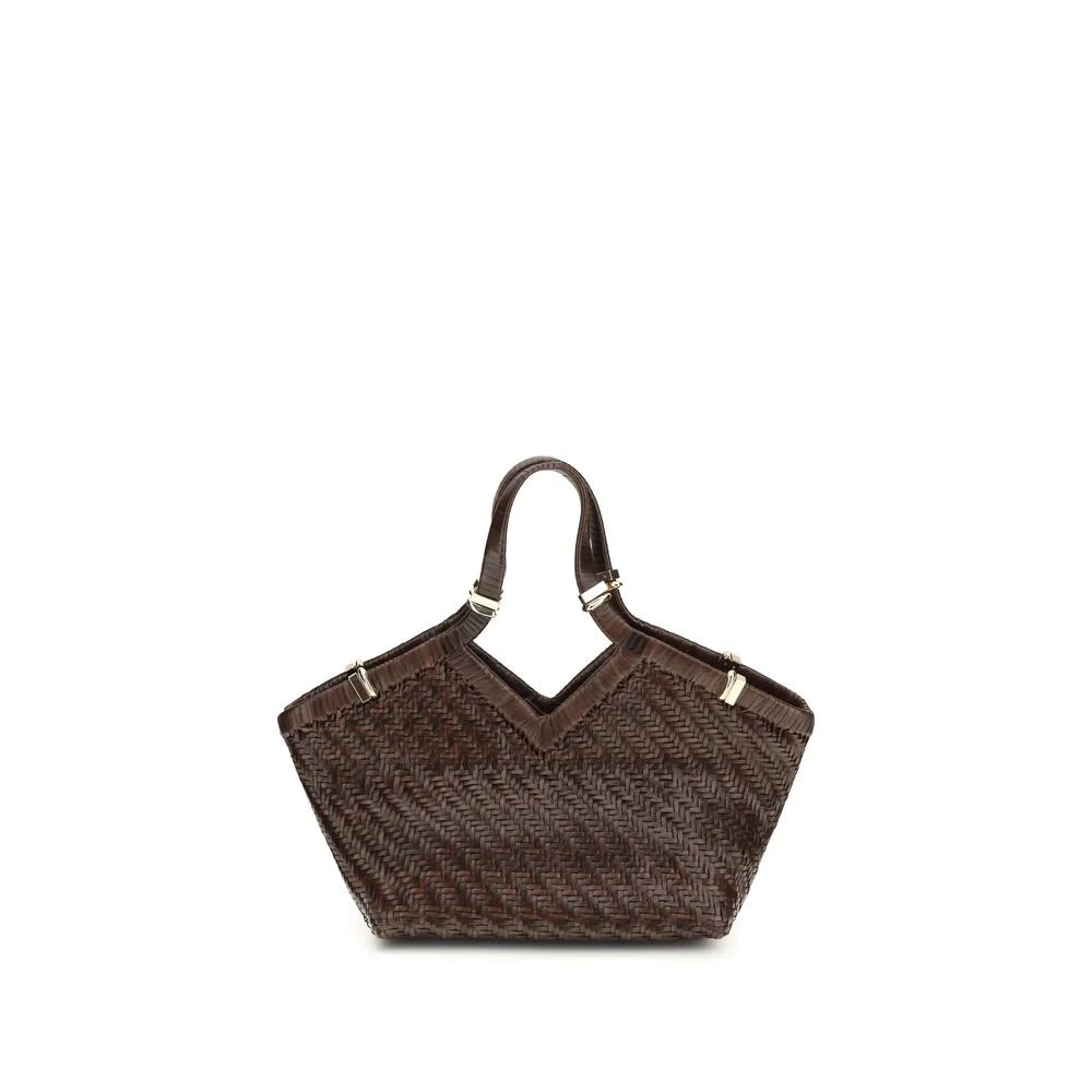Benedetta Bruzziches Brown Buffalo Leather Handbag