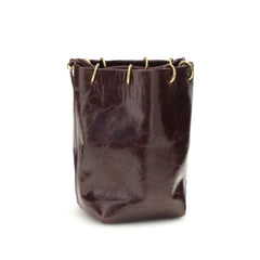 Benedetta Bruzziches Brown Calf Leather Bos Taurus Backet Bag