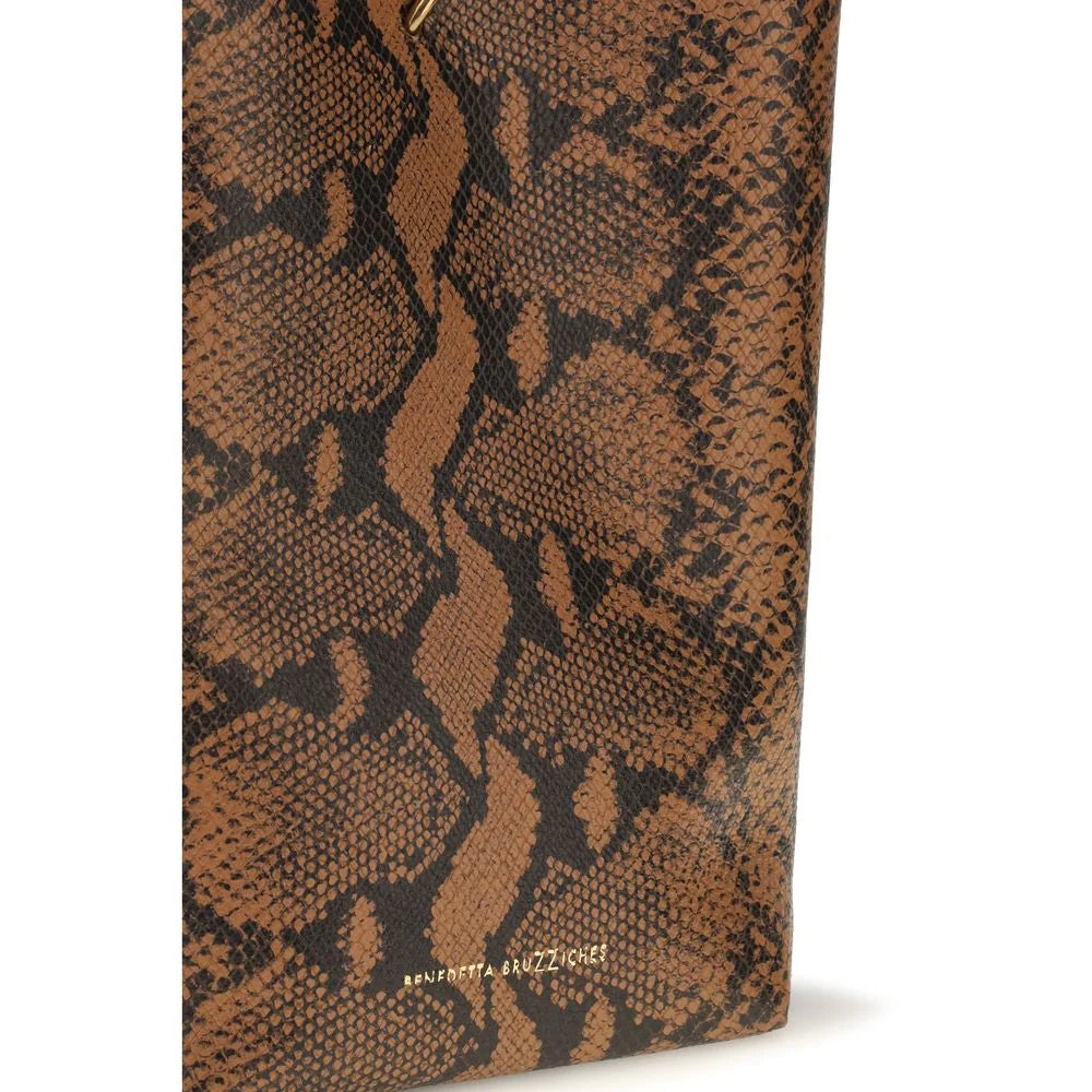 Benedetta Bruzziches Brown Calf Leather Bos Taurus Shoulder Bag