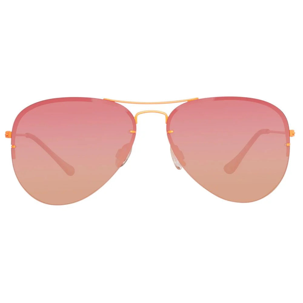 Benetton Orange Metal Sunglasses - Sunglasses