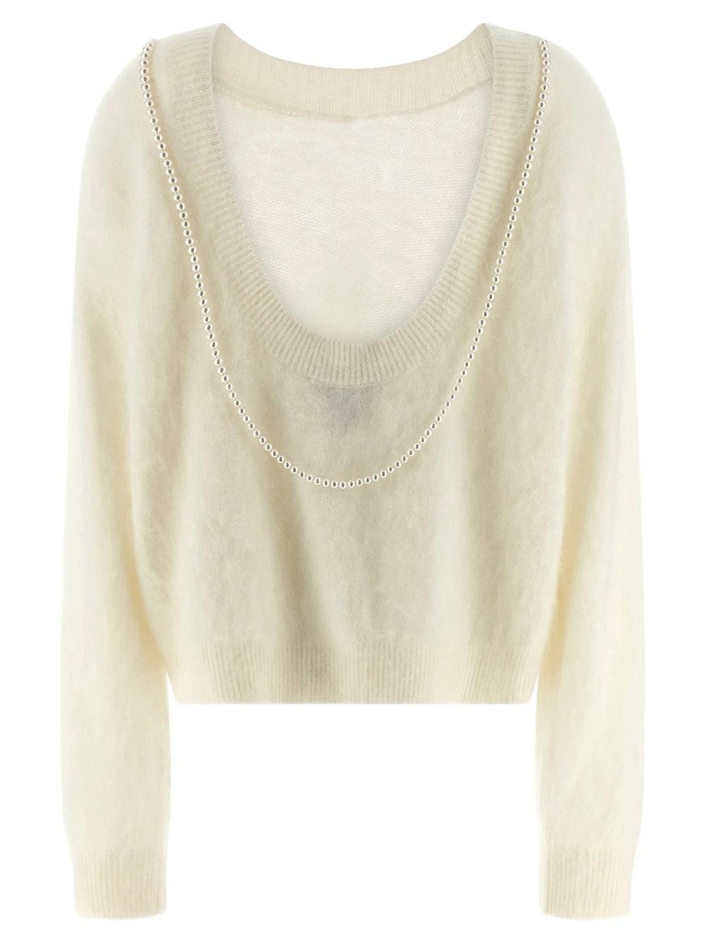 BERNADETTE White Cashmere Cardigan - L