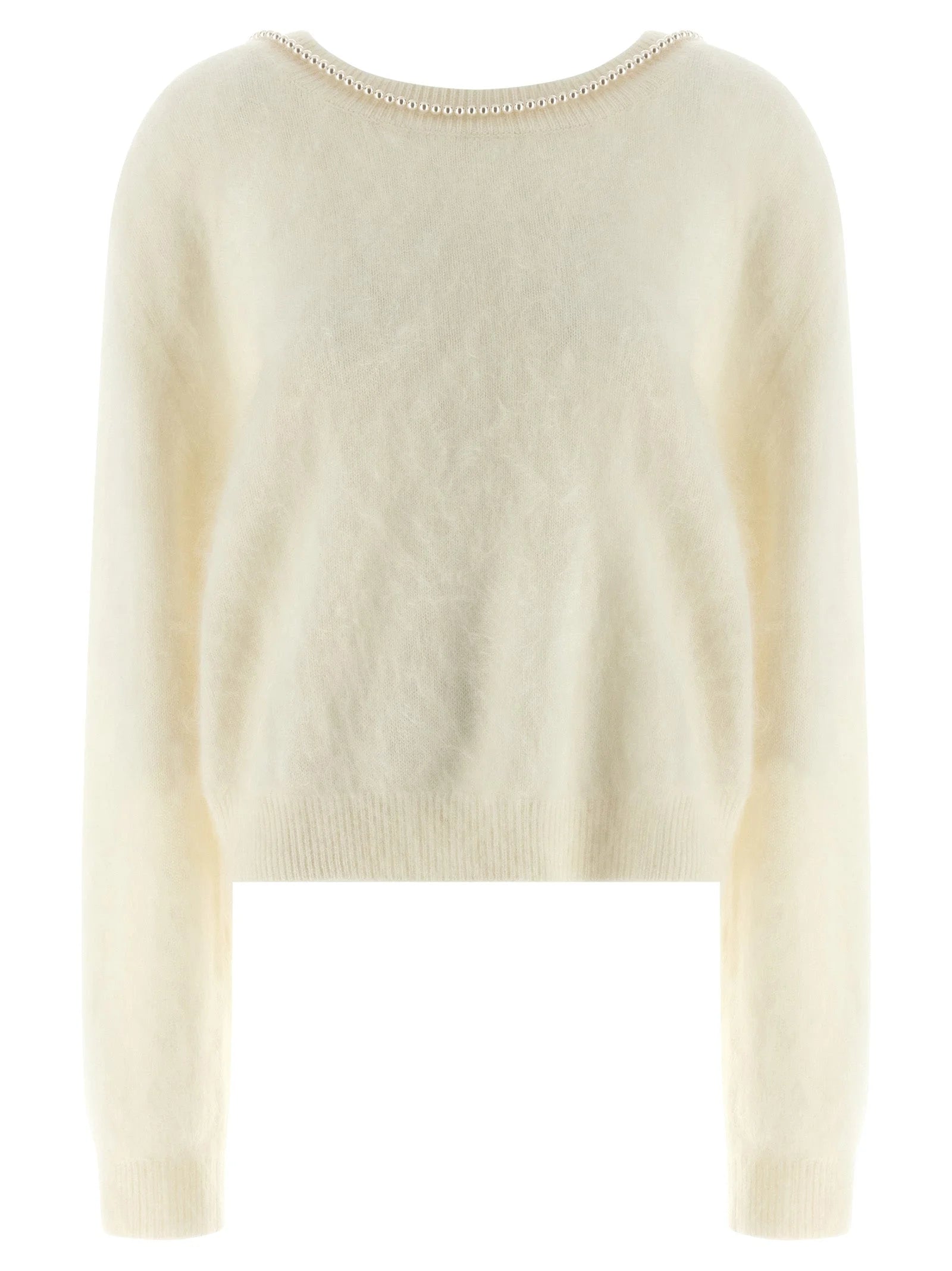 BERNADETTE White Cashmere Cardigan - L