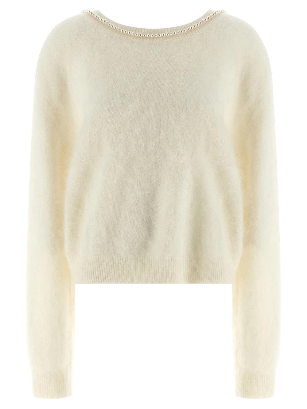 BERNADETTE White Cashmere Cardigan - L