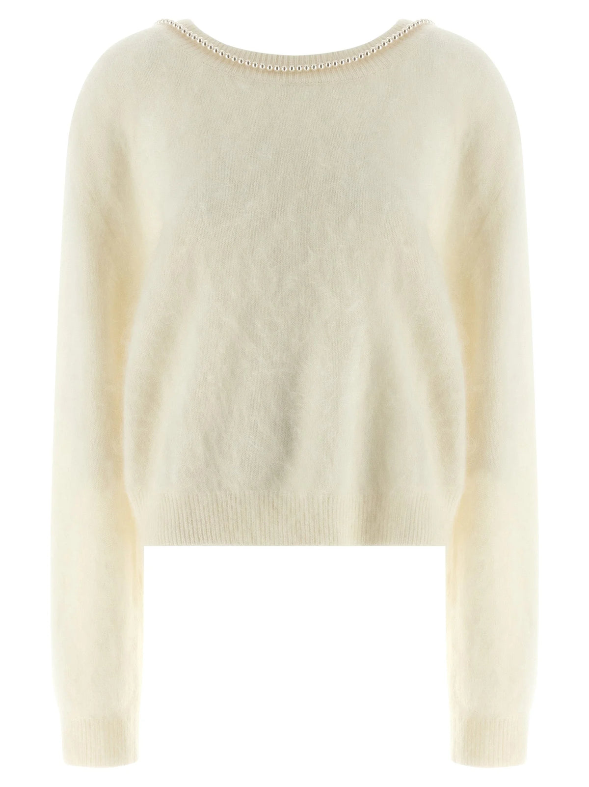 BERNADETTE White Cashmere Cardigan - L