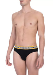 Bikkembergs Black Cotton Men Brief - S
