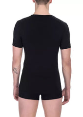 Bikkembergs Black Cotton Men T-Shirt - S - T-Shirts