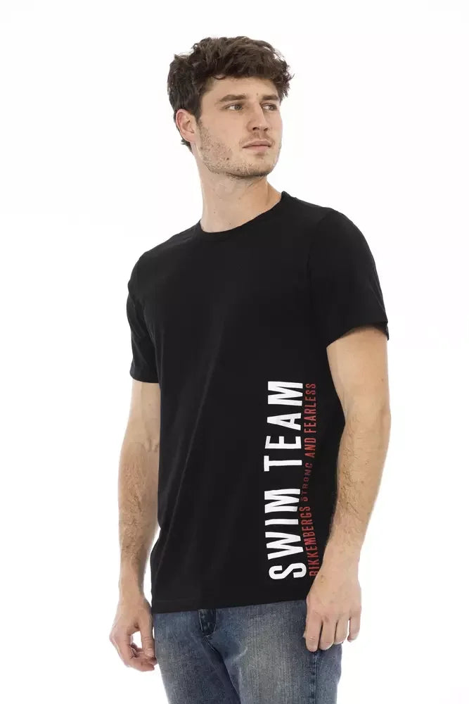Bikkembergs Black Cotton Men T-Shirt - T-Shirts