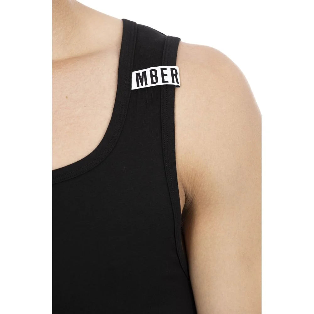 Bikkembergs Black Cotton Men Tank Top - Tank Tops