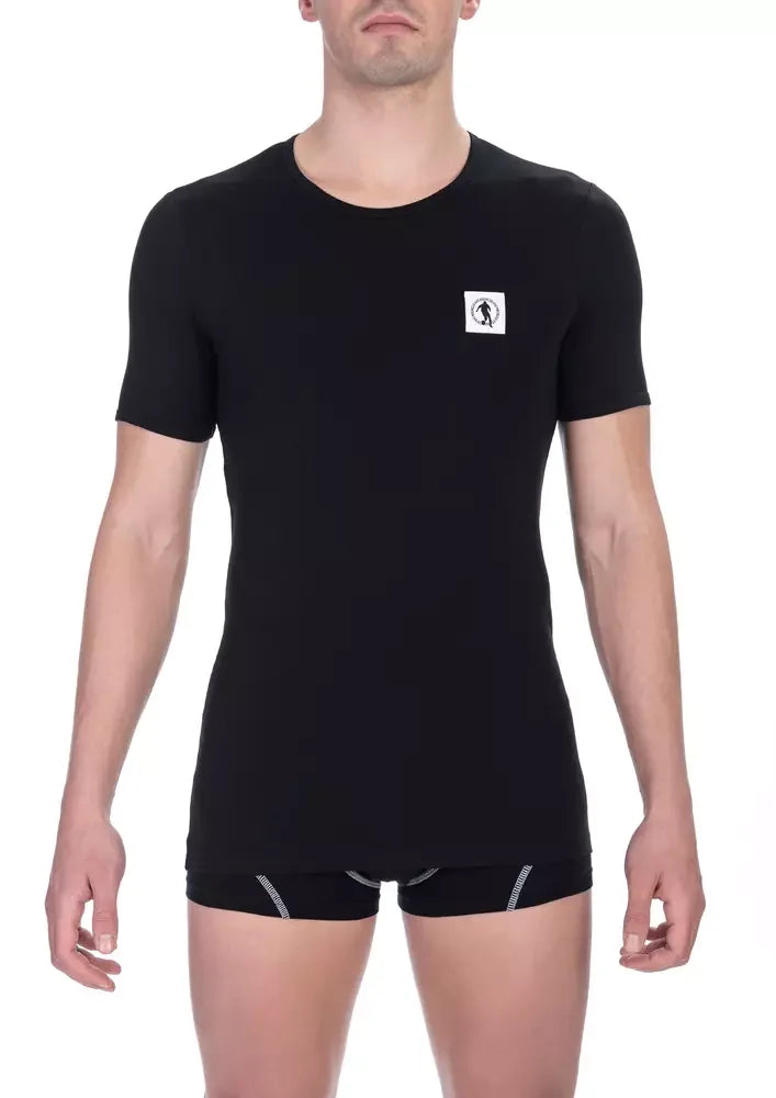 Bikkembergs Black Cotton Men’s T-Shirt - T-Shirts