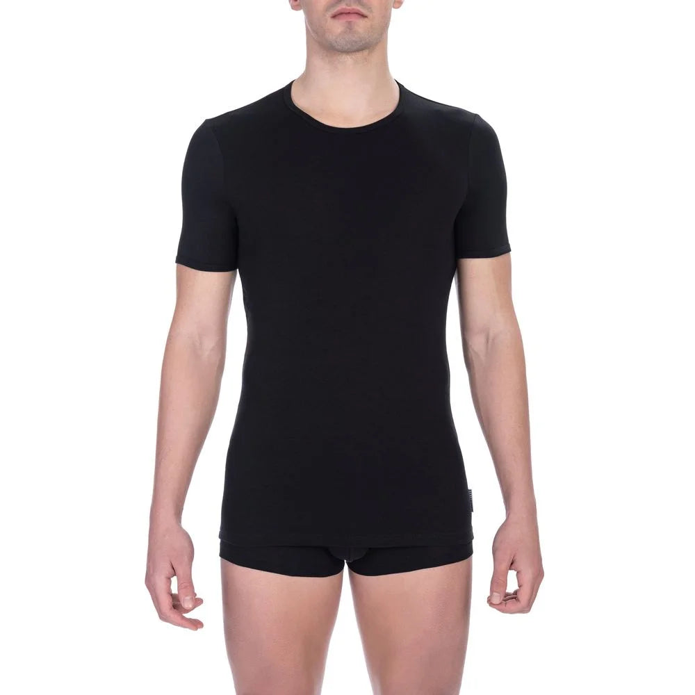 Bikkembergs Black Cotton Men’s T-Shirt - T-Shirts