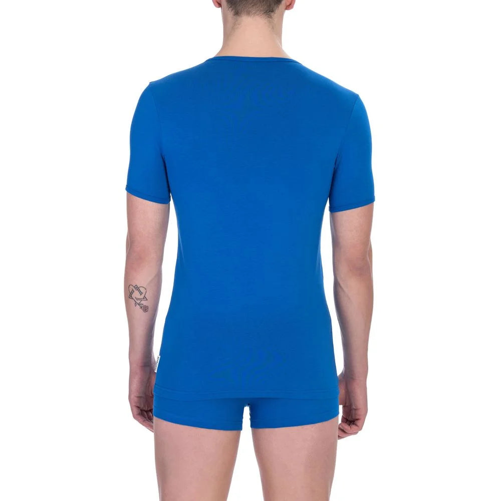 Bikkembergs Blue Cotton Men T-Shirt Twin Pack - T-Shirts