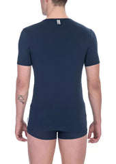 Bikkembergs Blue Cotton Men’s T-Shirt - T-Shirts