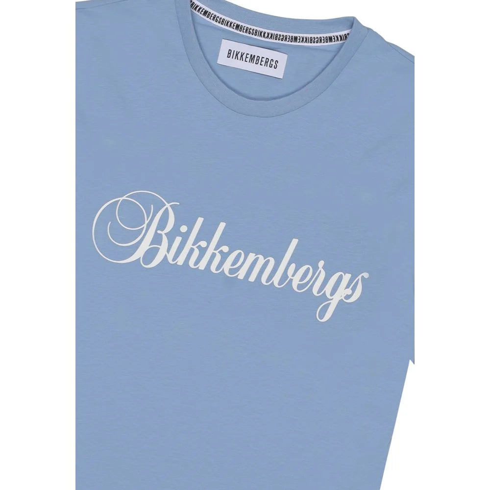 Bikkembergs Blue Cotton T-Shirt - IT52 | XL