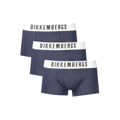Bikkembergs Blue Cotton Underwear - Boxer Briefs
