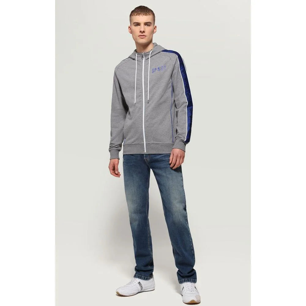 Bikkembergs Gray Cotton Sweatshirt - M