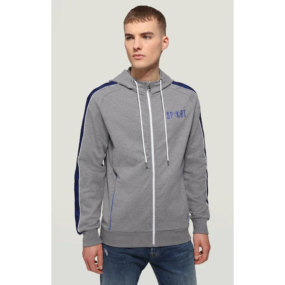 Bikkembergs Gray Cotton Sweatshirt - M
