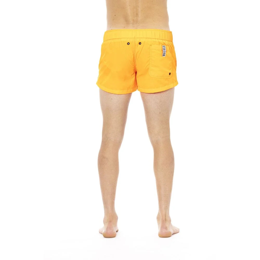 Bikkembergs Orange Polyamide Men Swim Short - Swim Boxers