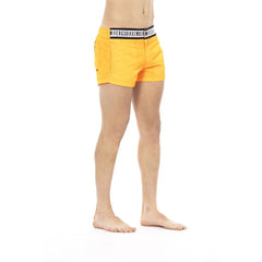 Bikkembergs Orange Polyamide Men Swim Short - Swim Boxers