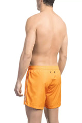 Bikkembergs Orange Polyester Men Swim Short - Swim Boxers