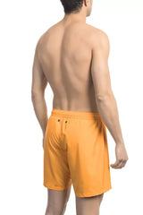 Bikkembergs Orange Polyester Men Swim Short - Swim Boxers