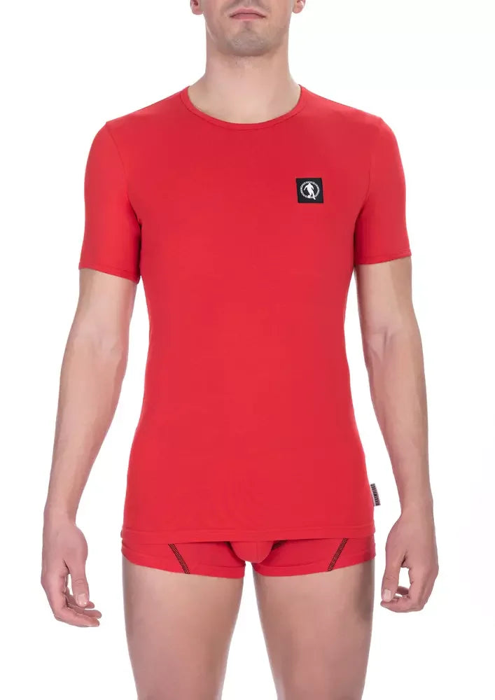 Bikkembergs Red Cotton Men T-Shirt - T-Shirts