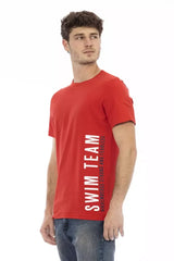 Bikkembergs Red Cotton Men T-Shirt - T-Shirts