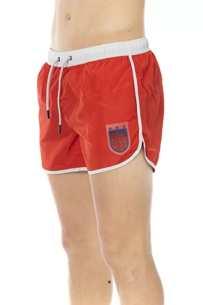 Bikkembergs Red Polyester Men Swim Short - Swim Boxers
