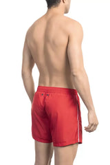 Bikkembergs Red Polyester Men Swim Short - Swim Boxers