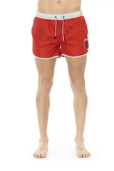 Bikkembergs Red Polyester Men Swim Short - Swim Boxers