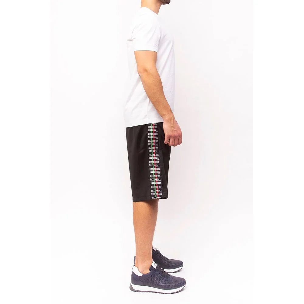 Bikkembergs Sleek Anniversary Striped Bermuda Shorts - Bermudas