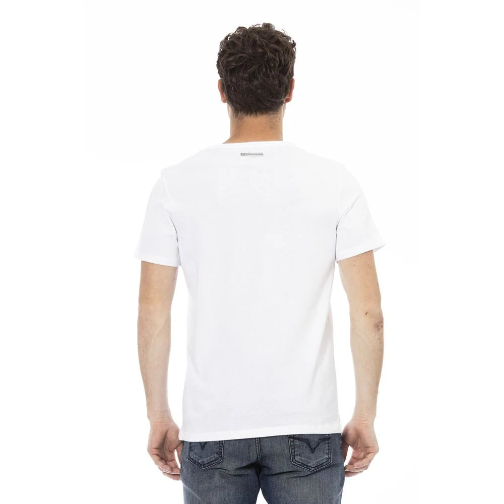Bikkembergs White Cotton Men T-Shirt - T-Shirts