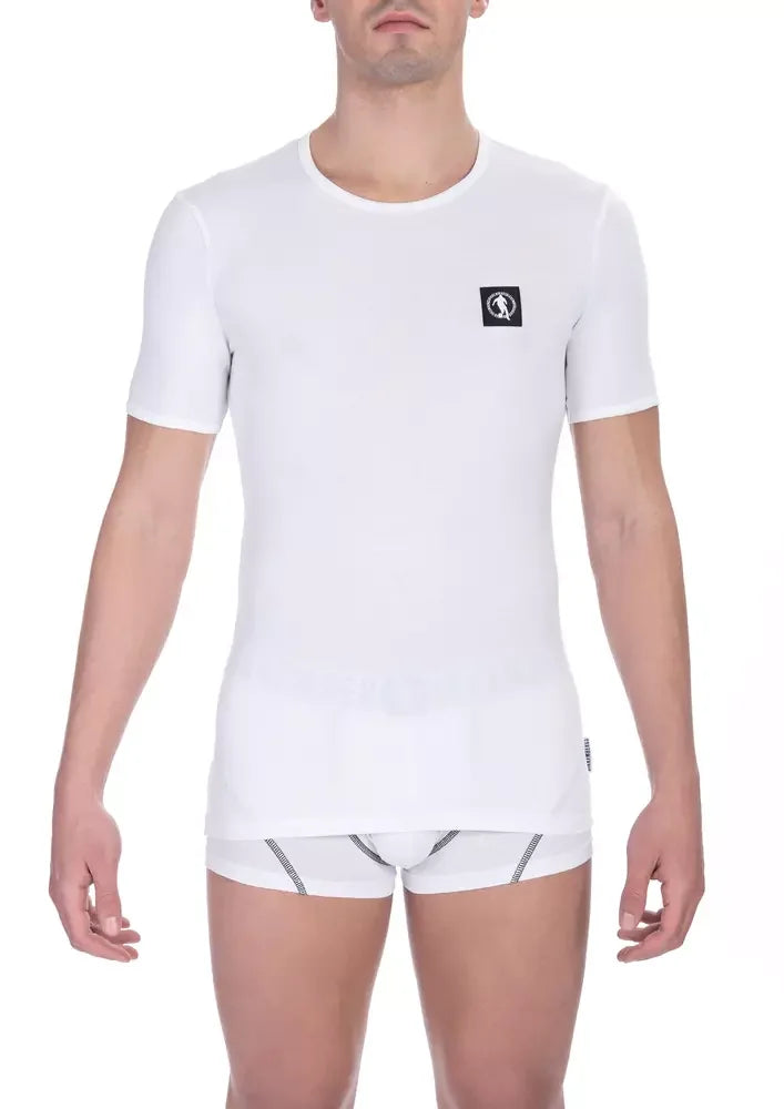 Bikkembergs White Cotton Men’s T-Shirt - T-Shirts