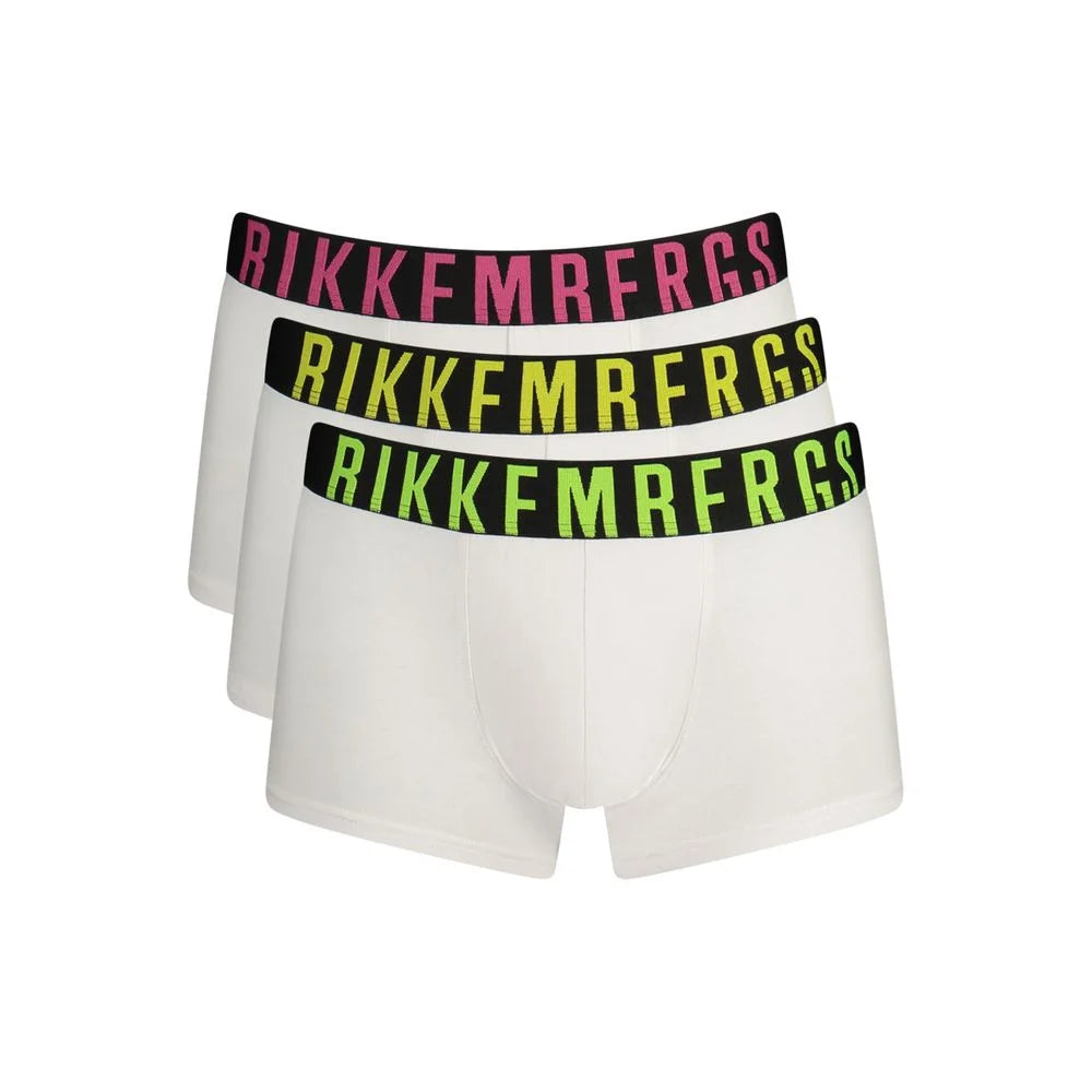 Bikkembergs White Cotton Underwear - Boxer Briefs