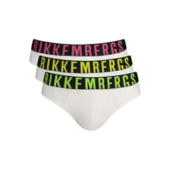 Bikkembergs White Cotton Underwear - Briefs