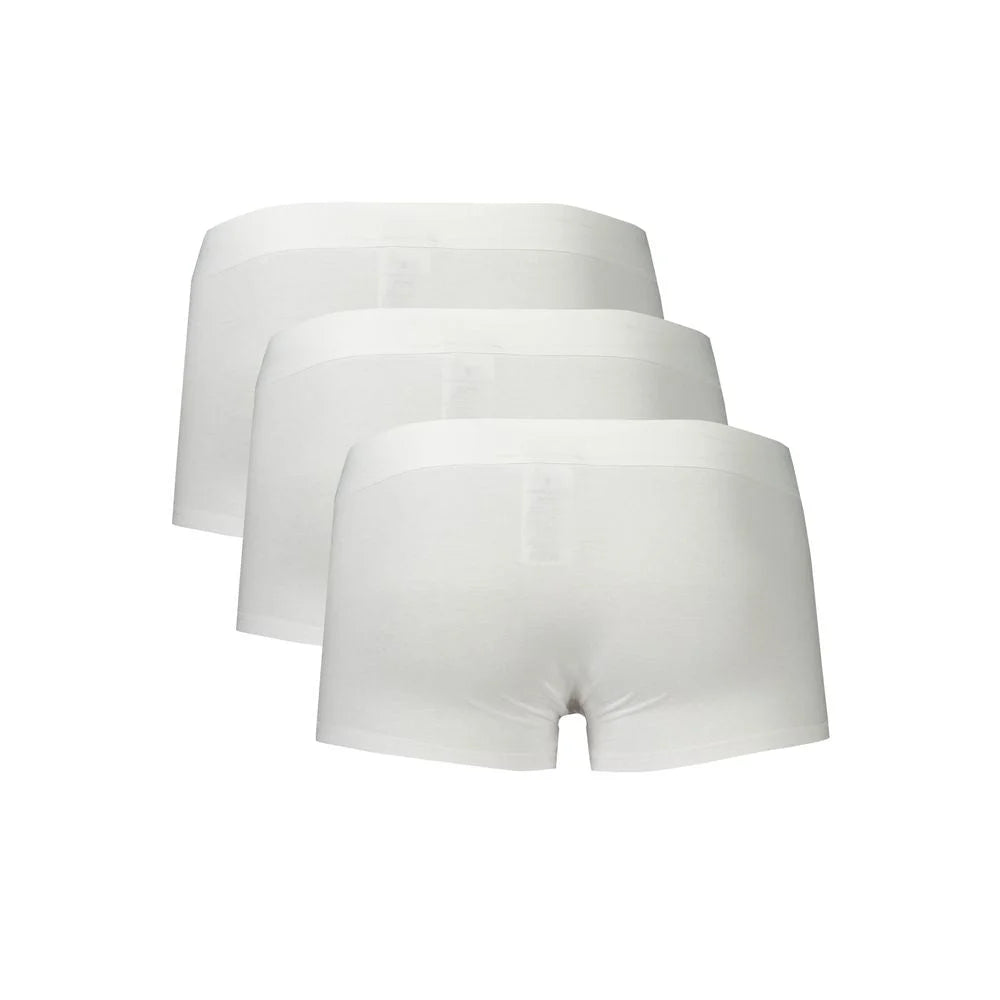 Bikkembergs White Polyester Men Boxer - Boxer Briefs