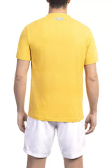 Bikkembergs Yellow Cotton Men T-Shirt - T-Shirts