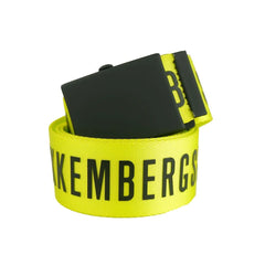 Bikkembergs Yellow Polyester Men Belt - 90 cm / 36 Inches - Belts