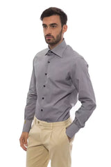 Billionaire Italian Couture Black Cotton Men Shirt - Shirts